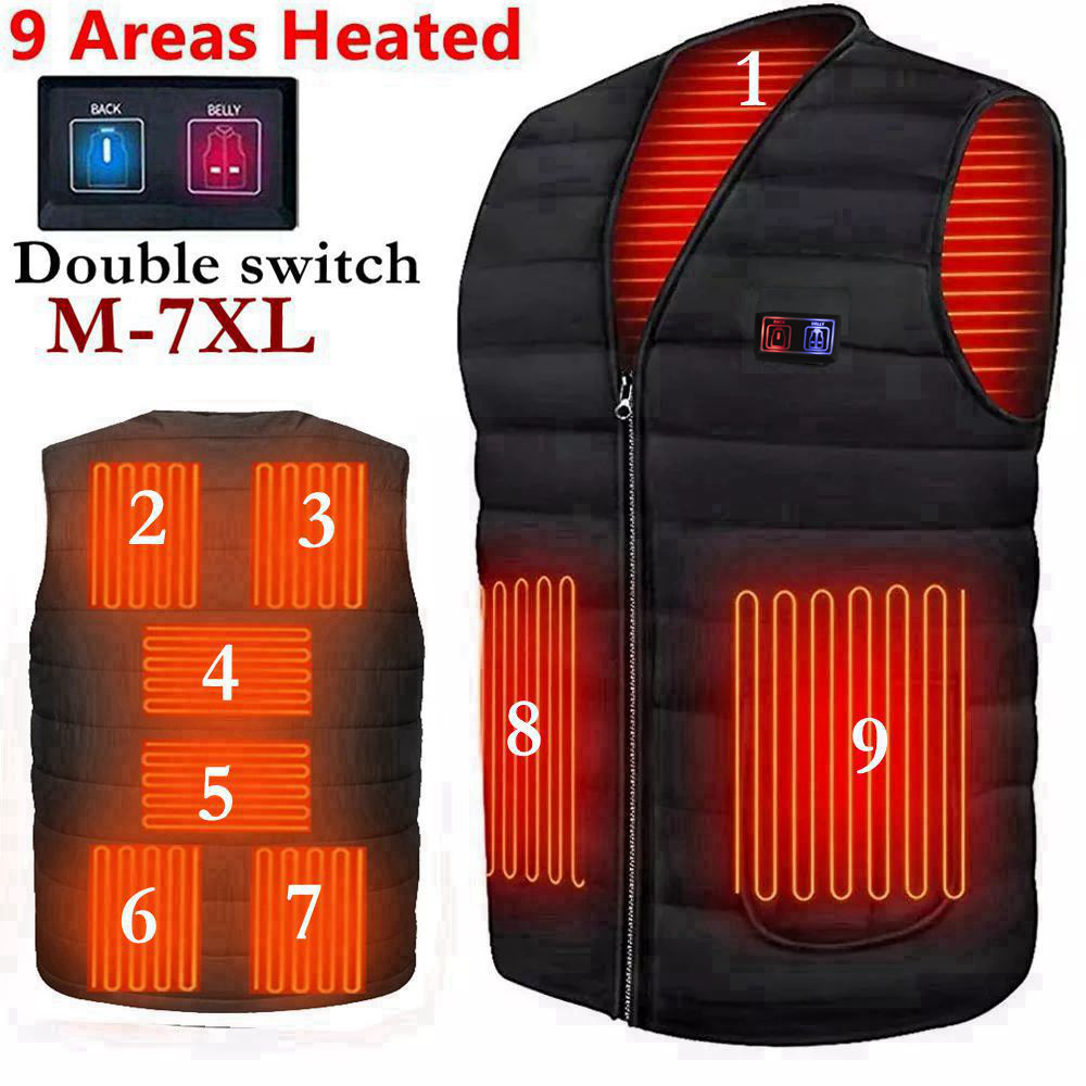 Motorcycle Gear Vest - Men Motorcycle Rider Heated Vest Autumn