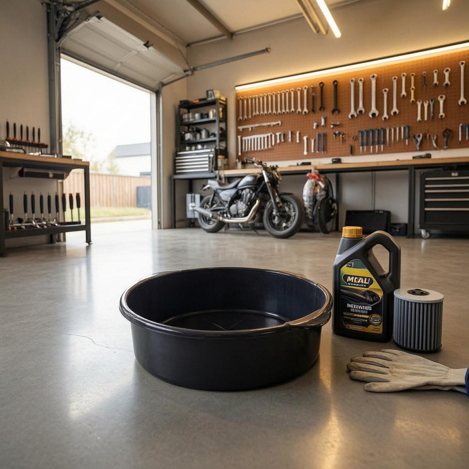 Motorcycle Gear Oil - Oil Drain Pan Thickened Engine Oil
