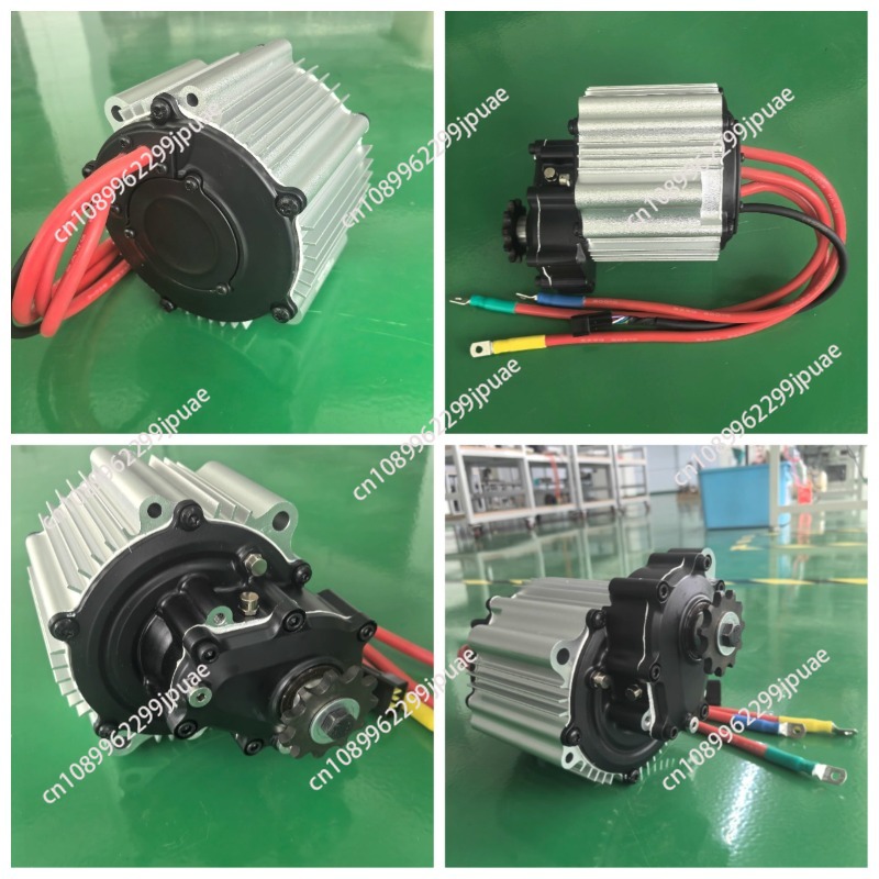 Motorcycle Gearbox - 23KW High Speed Drive Motor 72V,