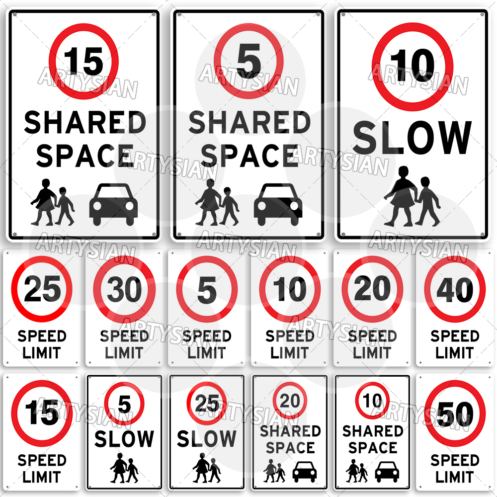 Motorcycle Gear Near Me - Speed Limit Metal Sign Traffic Warning
