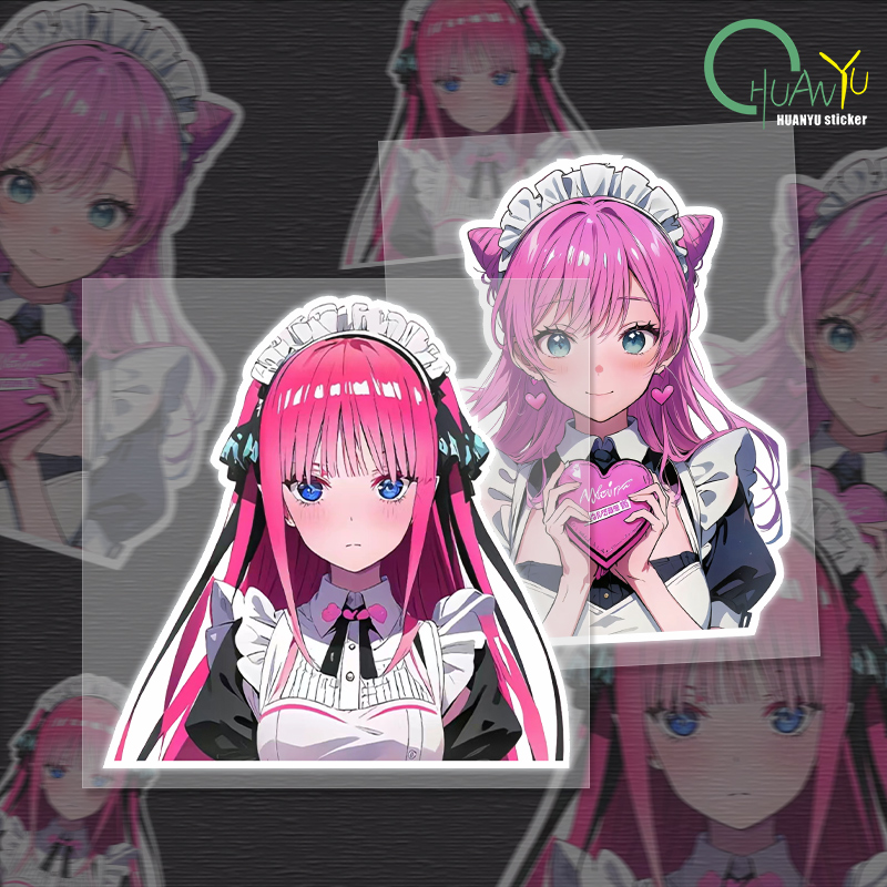 JDM Cute Girl Anime Car Sticke - Motorcycle Gear Hub 评论和价格