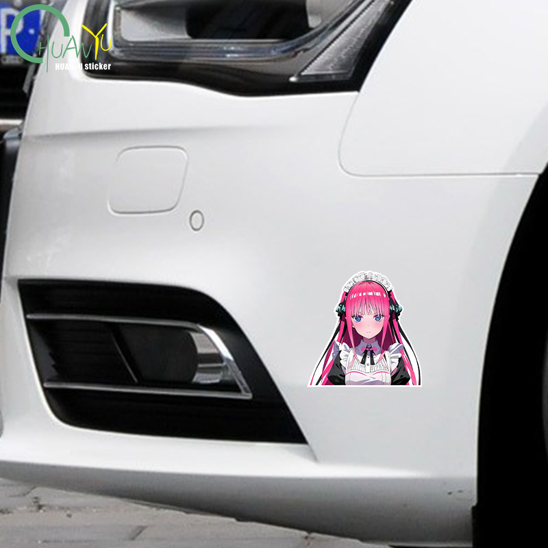JDM Cute Girl Anime Car Sticke - Motorcycle Gear Hub 评论和价格