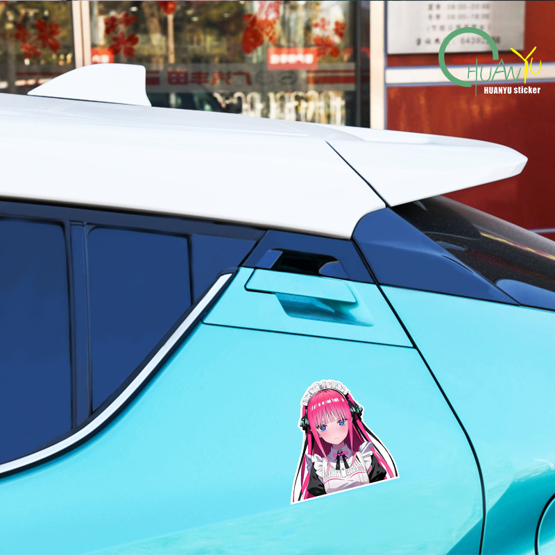 JDM Cute Girl Anime Car Sticke - Motorcycle Gear Hub 评论和价格