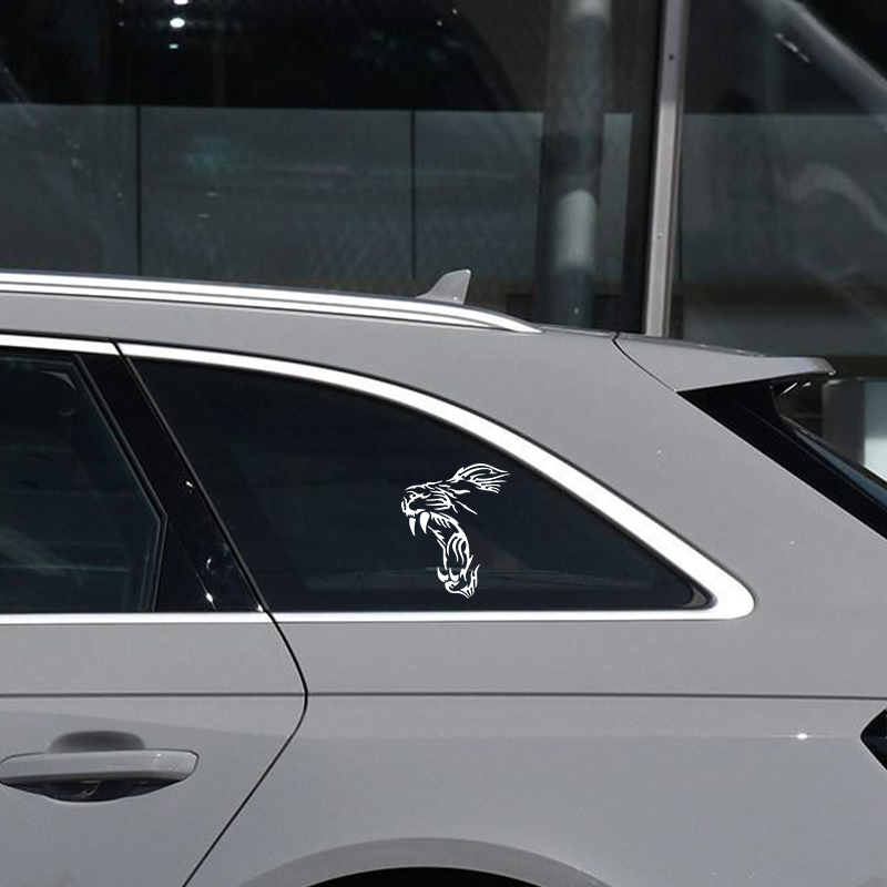 YAWN LION Funny Vinyl Decals M - Motorcycle Gear White 评论和价格