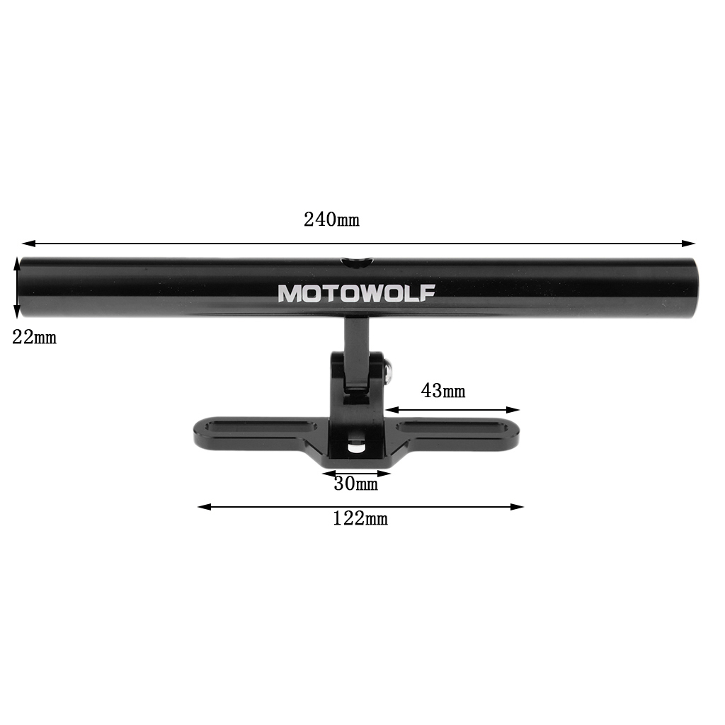 Motorcycle CNC Aluminum Extend - Mirror Extender Bar 评论和价格