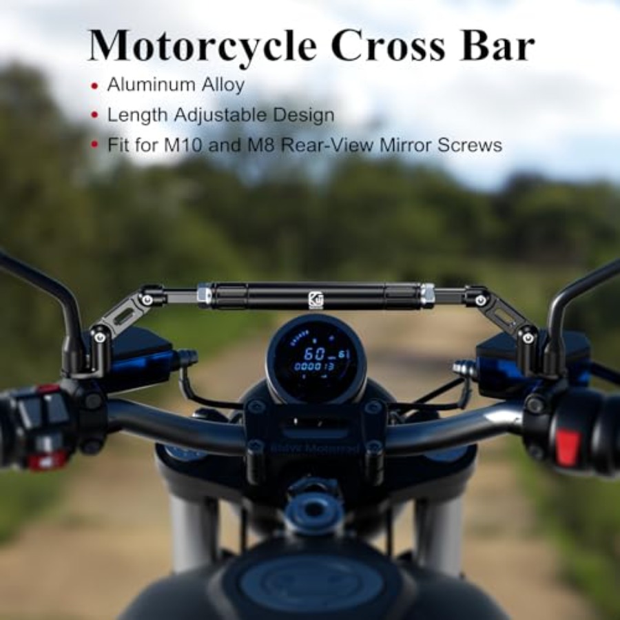 Motorcycle Cross Bar Fit M10 a - Mirror Extender Bar 评论和价格