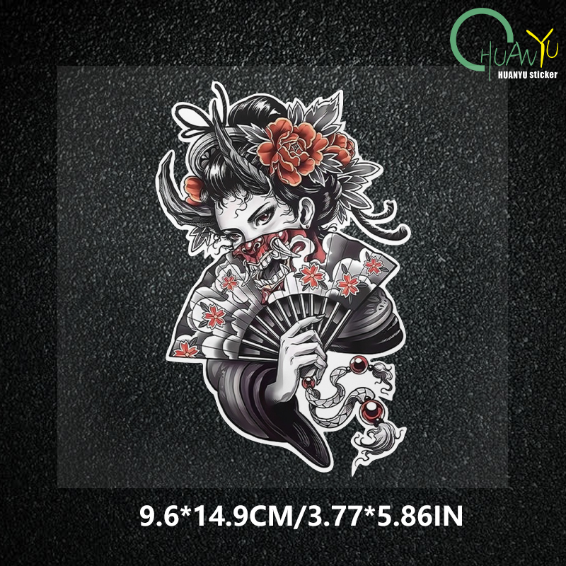 jdm Halloween geisha skull ani - Motorcycle Gear Pattern 评论和价格