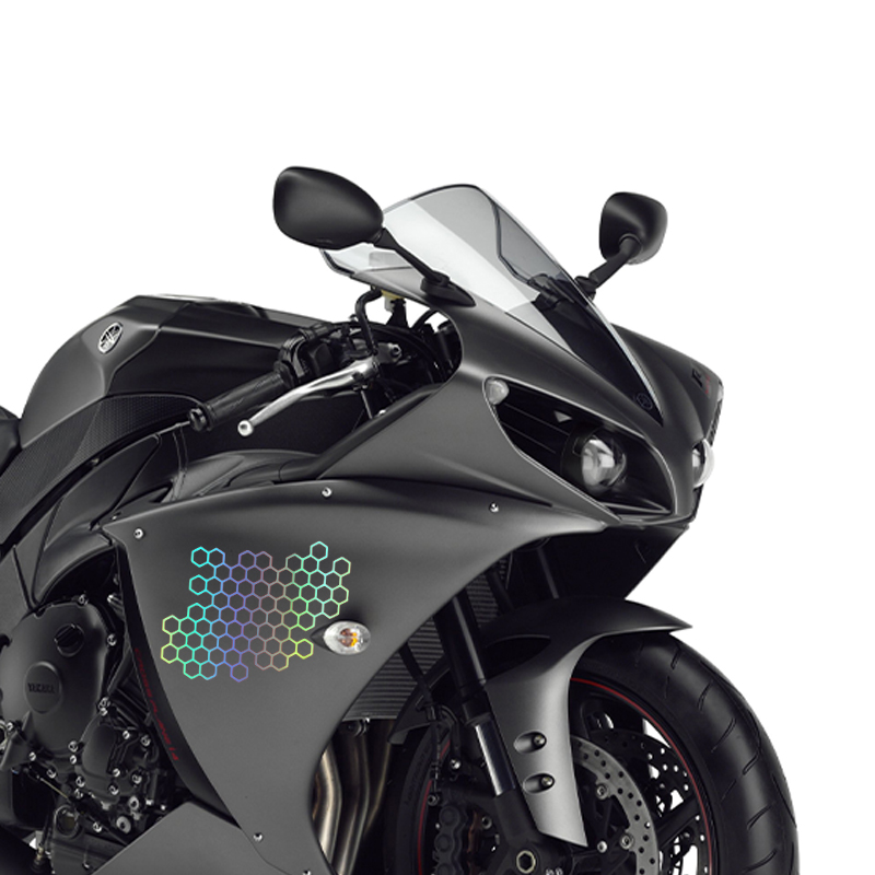Motorcycle Sticker Honeycomb H - Motorcycle Gear Hub 评论和价格