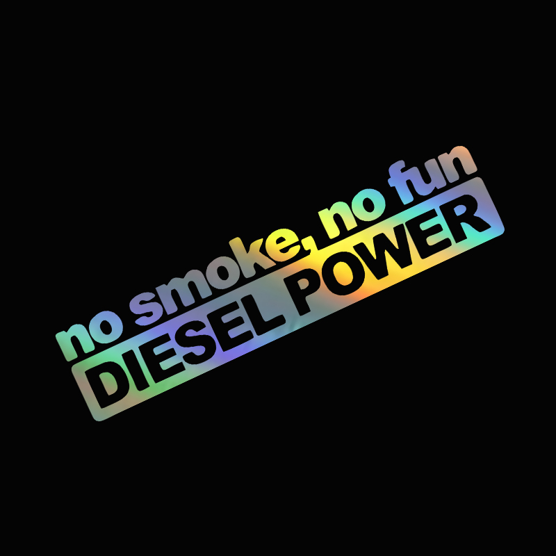 1pc NO SMOKE NO FUN DIESEL POW - Motorcycle Gear White 评论和价格