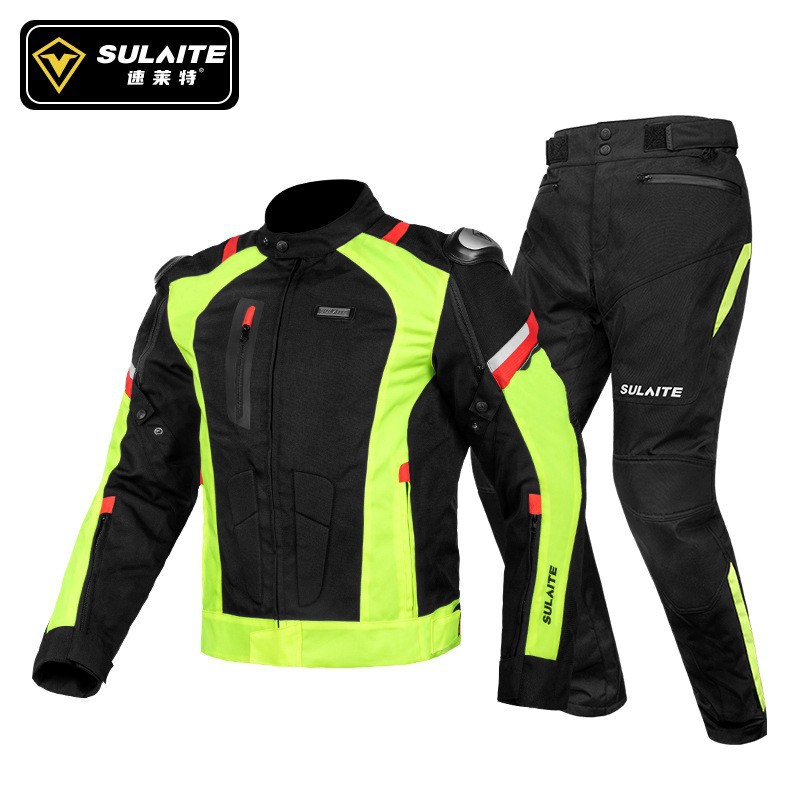 SULAITE Motorcycle Jacket Pant - Motorcycle Gear White 评论和价格
