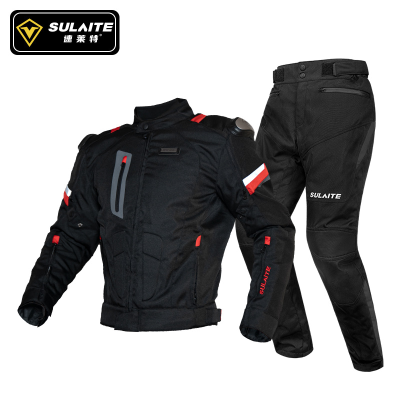 SULAITE Motorcycle Jacket Pant - Motorcycle Gear White 评论和价格