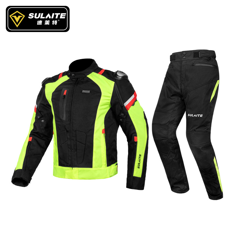 SULAITE Motorcycle Jacket Pant - Motorcycle Gear White 评论和价格