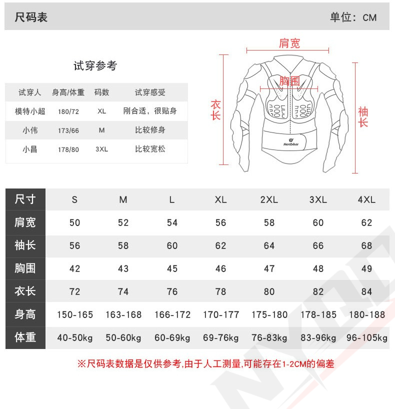 Motorcycle Protective Armor Ja - Chest Protector Armor 评论和价格