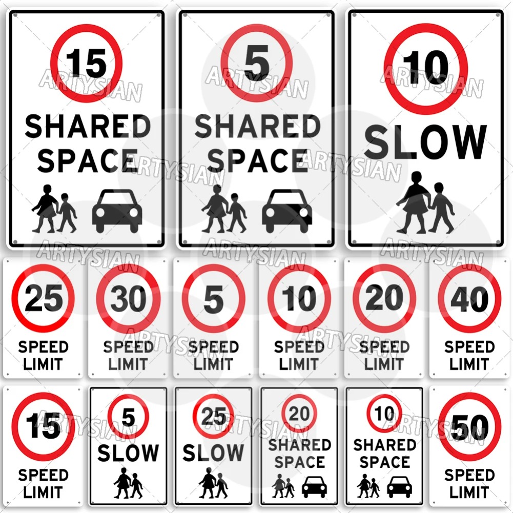 Speed Limit Metal Sign Traffic - Motorcycle Gear Near Me 评论和价格