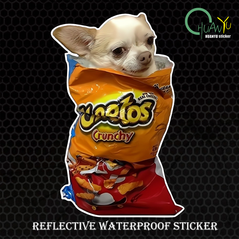 Cute puppy reflective sticker  - Motorcycle Gear Hub 评论和价格