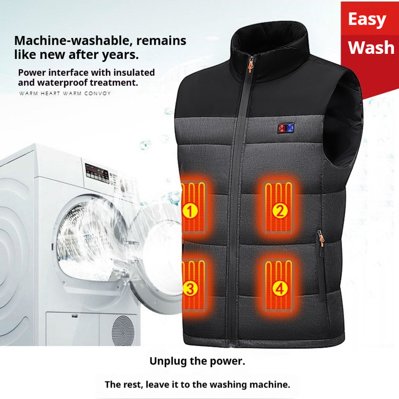 Heated Vest Unisex Charging He - Motorcycle Gear Vest 评论和价格