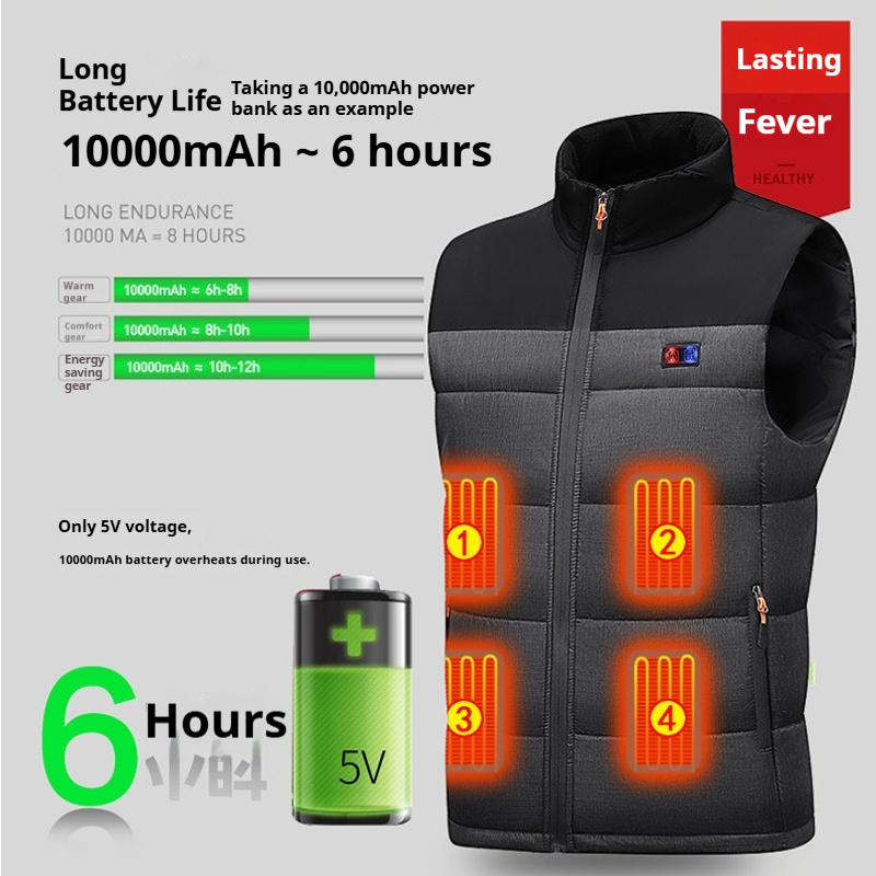Heated Vest Unisex Charging He - Motorcycle Gear Vest 评论和价格