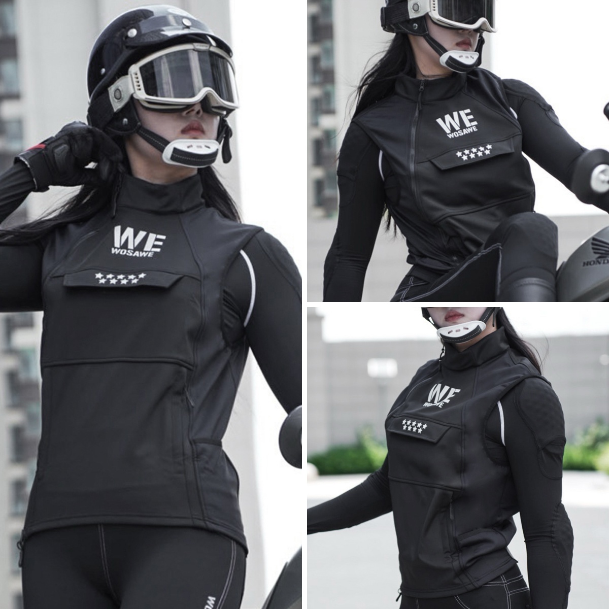 WOSAWE Winter Motorcycle Ridin - Motorcycle Gear Vest 评论和价格