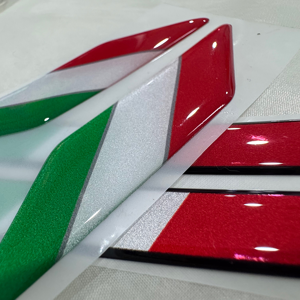 Italy Flag 3D Epoxy Sticker Mo - Motorcycle Gear Hub 评论和价格
