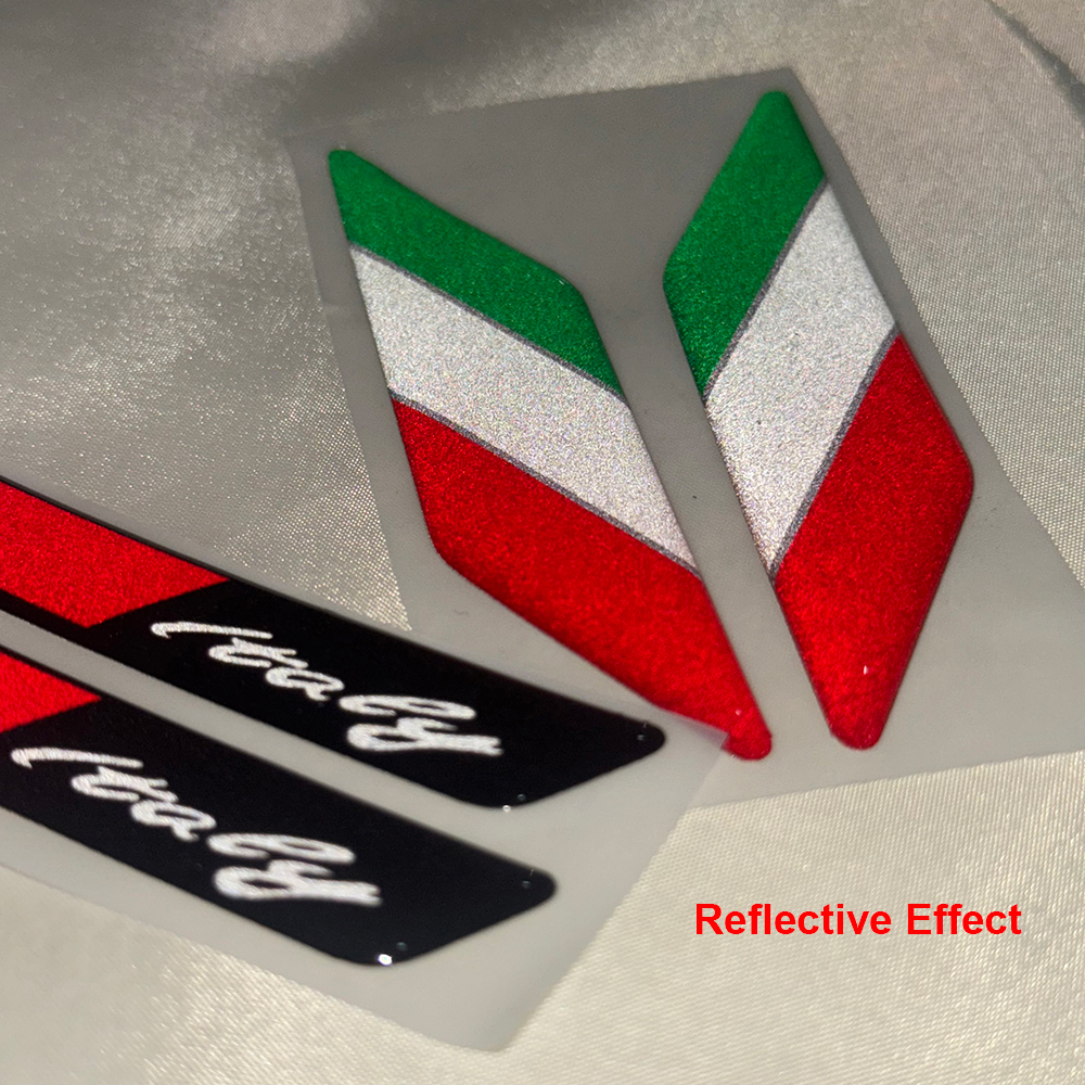 Italy Flag 3D Epoxy Sticker Mo - Motorcycle Gear Hub 评论和价格