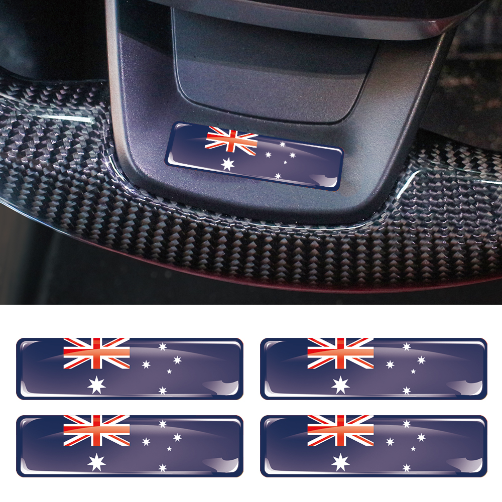 Australia Flag 3D Epoxy Resin  - Motorcycle Gear Australia 评论和价格